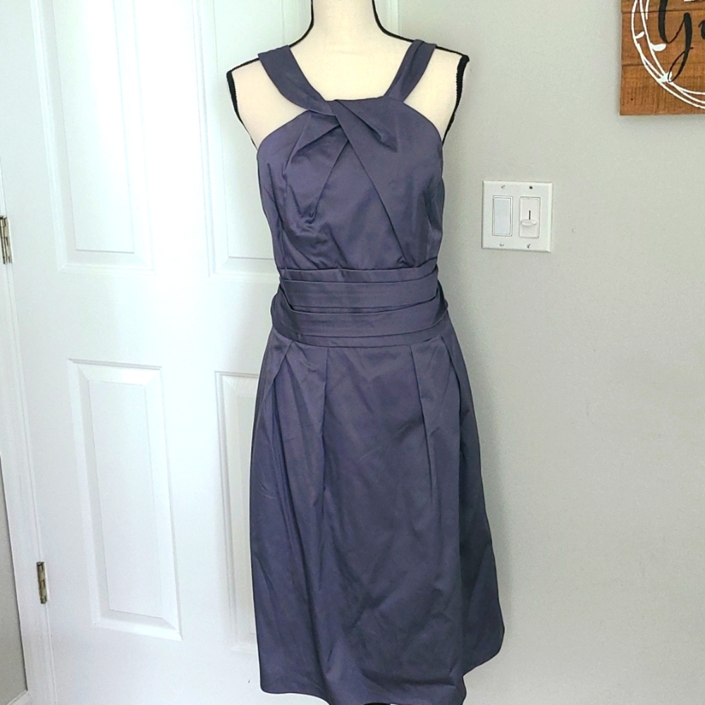 Size 18 NWT Gray Y Neck Cotton Sateen